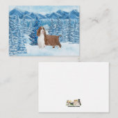 Correspondance Belle carte de Noël anglaise Springer (Devant / Derrière)