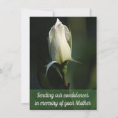 Correspondance Belle carte de voeux White Rosebud (Devant)