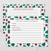 Correspondance betteraves rouges carte de recette détaillée rusti (Devant / Derrière)