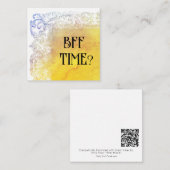 Correspondance *~* BFF TIME ? Carte de note plat AP63 Relation (Devant / Derrière)