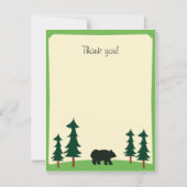 Correspondance BLACK BEAR Rustic Flat Merci carte de note (Devant)