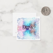 Correspondance *~* BOIRE ? Carte de note plat AP63 Relation (Devant/Arrière en situation)