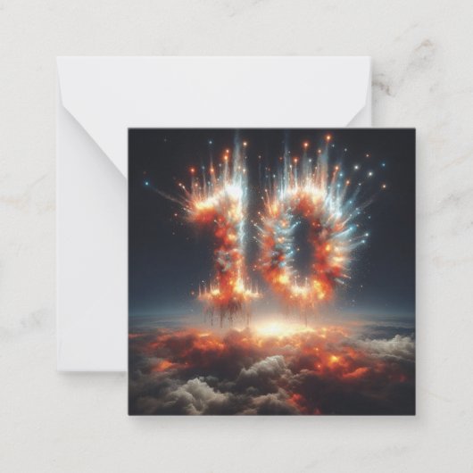 Correspondance Bonne 10e carte de voeux B-Day (Devant)