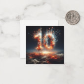 Correspondance Bonne 10e carte de voeux B-Day (Devant/Arrière en situation)