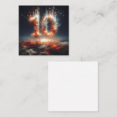 Correspondance Bonne 10e carte de voeux B-Day (Devant / Derrière)