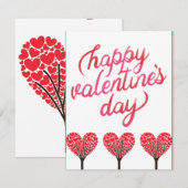 Correspondance Bonne carte de jour Valentines (Devant / Derrière)