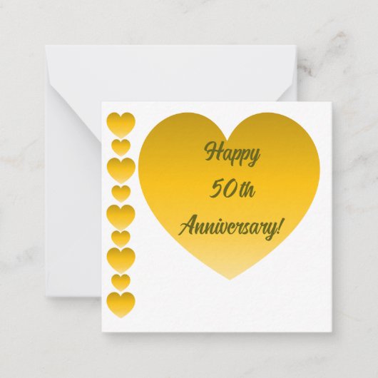 Correspondance Bonne carte de note du 50e anniversaire (Devant)