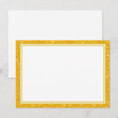 Correspondance Bordure de Parties scintillant de carte à note pla (Devant / Derrière)