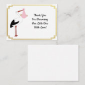 Correspondance Bouche Et Carte de remerciements Bébé (Devant / Derrière)