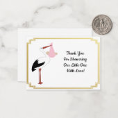 Correspondance Bouche Et Carte de remerciements Bébé (Devant/Arrière en situation)