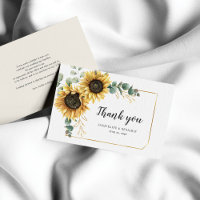 Budget Eucalyptus Mariage de tournesol Carte de re