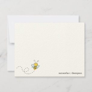 Correspondance Bumble Bee Baby shower Merci Carte de note