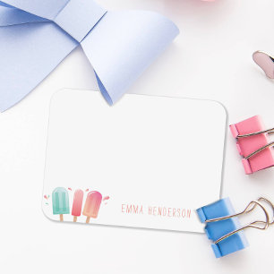 Correspondance Cadeau de Popsicle d'été coloré pour sa carte de b