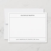 Correspondance Cadres frontaliers modernes Nom de l'adresse Carte (Devant)