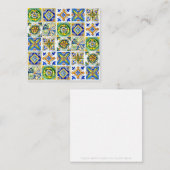 Correspondance Carrelage en céramique sicilienne - Carte de note  (Devant / Derrière)