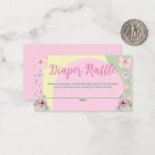 Correspondance Carte à Baby shower plat du de caleçon (Devant/Arrière en situation)