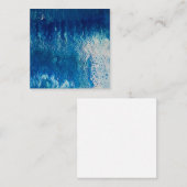 Correspondance Carte Abstraite de note à plat bleu (Devant / Derrière)