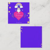 Correspondance carte amoureuse de la Saint-Valentin (Devant / Derrière)