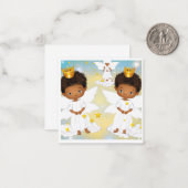 Correspondance Carte Anges de Noël non binaires (Devant/Arrière en situation)