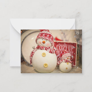 Correspondance carte bonhomme de neige