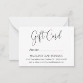 Correspondance Carte cadeau d'affaires de calligraphie moderne (Devant)