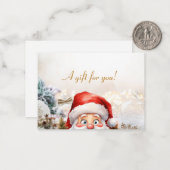 Correspondance Carte cadeau de Noël d'affaires (Devant/Arrière en situation)