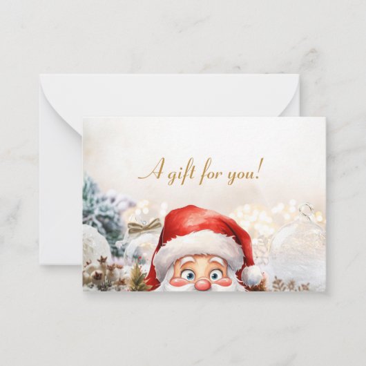 Correspondance Carte cadeau de Noël d'affaires (Devant)