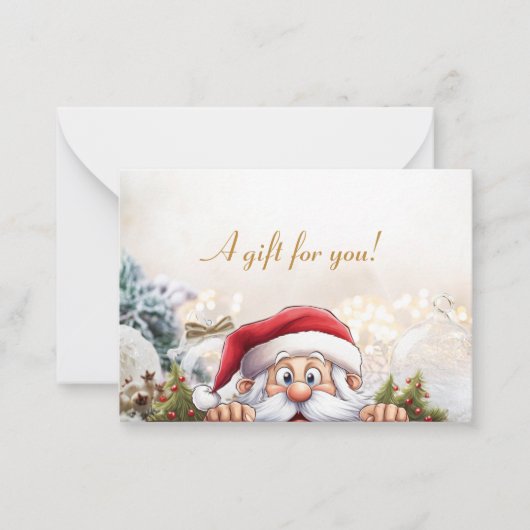 Correspondance Carte cadeau de Noël d'affaires (Devant)