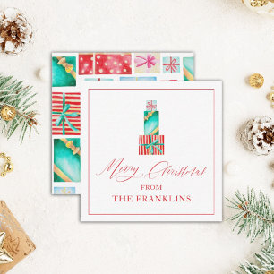 Correspondance Carte cadeau de Noël personnalisée Festive