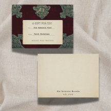 Carte cadeau de remise de diplôme Secrets de velou