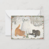 Correspondance Carte Chat de Noël (Devant)