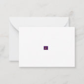 Correspondance Carte d'action de grâce à note plate (Dos)