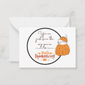 Correspondance Carte d'action de grâce à note plate (Devant)