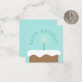 Correspondance Carte d'anniversaire de gâteau illustrée couleur p (Devant/Arrière en situation)