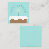 Correspondance Carte d'anniversaire de gâteau illustrée couleur p (Devant / Derrière)