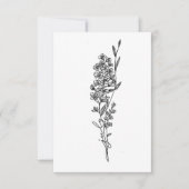 Correspondance Carte d'anniversaire de la fleur de naissance de j (Devant)