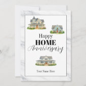 Correspondance Carte d'anniversaire de maison heureuse de l'agent (Devant)
