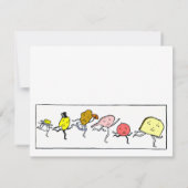 Correspondance Carte d'appel de cuisine modifiable pour les alime (Dos)