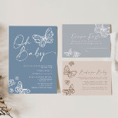 Correspondance Carte de Baby shower à rabat Neutre