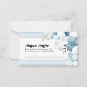 Correspondance Carte de Baby shower bleu carafe (Devant)