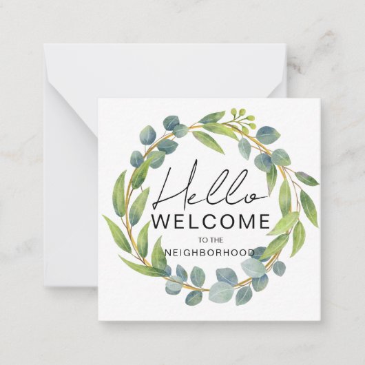 Correspondance Carte de Bienvenue dans le Quartier – Félicitation (Devant)