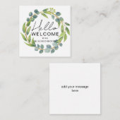 Correspondance Carte de Bienvenue dans le Quartier – Félicitation (Devant / Derrière)