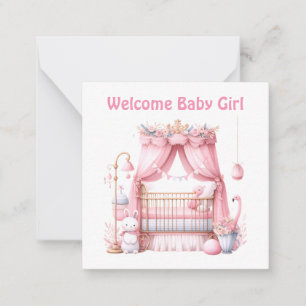 Correspondance Carte de Bienvenue pour une Nouvelle Bébé Fille