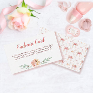 Correspondance Carte de boîtier Coquette Bow et Floral