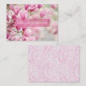 Correspondance Carte de boîtier de couleur rose Magnolia (Devant / Derrière)