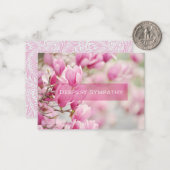 Correspondance Carte de boîtier de couleur rose Magnolia (Devant/Arrière en situation)