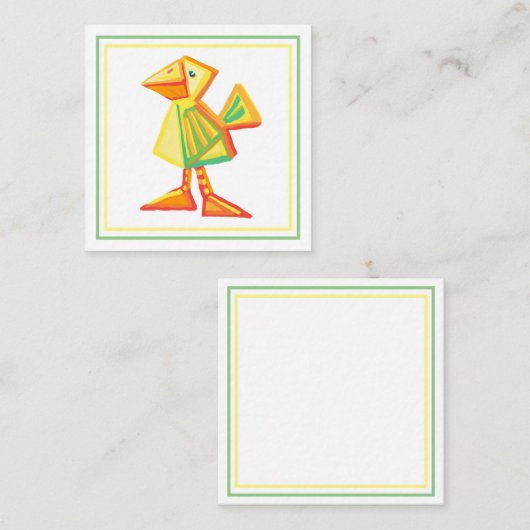 Correspondance Carte de boîtier pour bébé oiseau mignonne (Devant / Derrière)