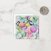 Correspondance Carte de boîtier pour fleurs Abstraites (Devant/Arrière en situation)