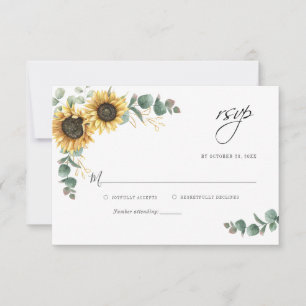 Correspondance Carte de boîtier RSVP pour mariage floral de tourn