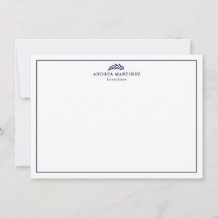 Correspondance Carte de bordure bleue de marine professionnelle m